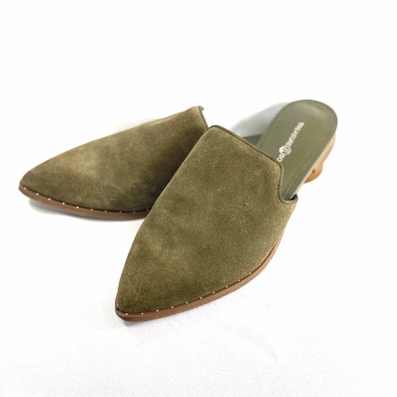 Treasure & Bond Shoes - Treasure & Bond Keaton Khaki Suede Mule 6.5 EUC
